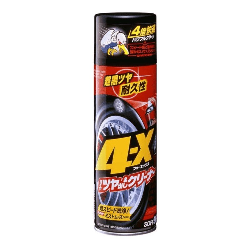 4X Speedy Shine Tire Cleaner - Limpador e Revitalizador de Pneus Soft99 — produto para estética automotiva