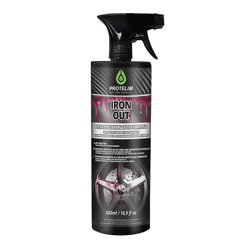 Iron Out Descontaminante Ferroso 500ml - Protelim — produto para estética automotiva