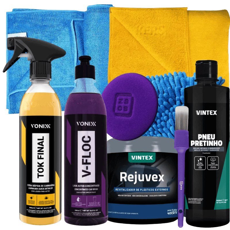 Kit Lavagem Básica de Moto Vonixx — produto para estética automotiva