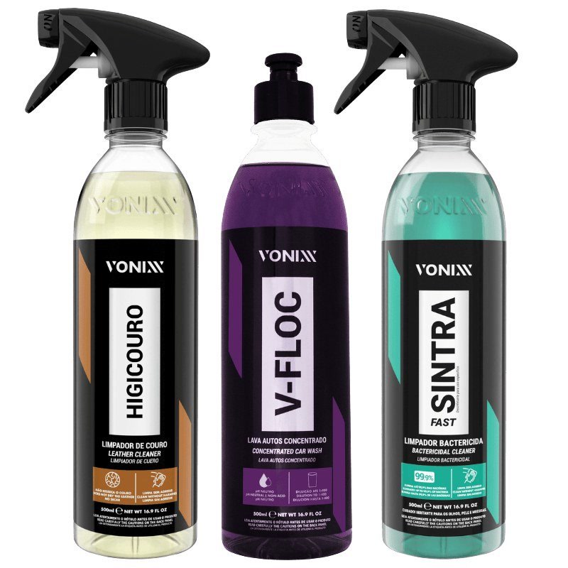 Kit Limpeza Iniciante Vonixx — produto para estética automotiva