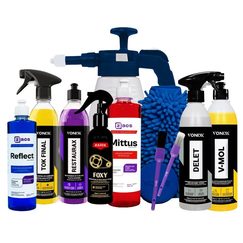 Kit para Limpeza de Moto Vonixx — produto para estética automotiva