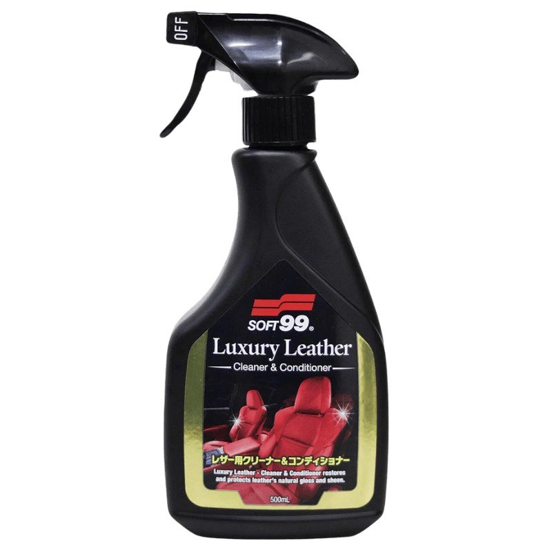 Luxury Leather 2 em 1 Limpa e Hidrata Couro Soft99 500ml — produto para estética automotiva