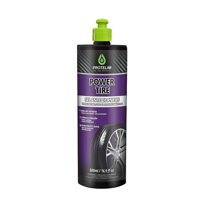 Power Tire Pretinho para Pneu 500ml - Protelim — produto para estética automotiva