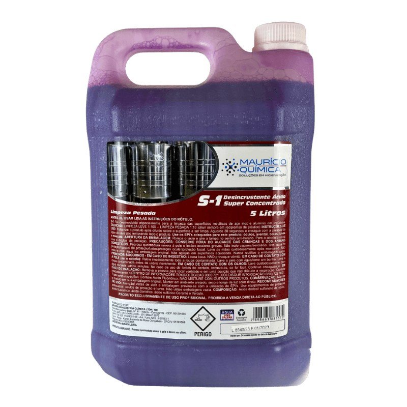 S1 Desincrustante Ácido Concentrado Speed Car 1:100 5L — produto para estética automotiva