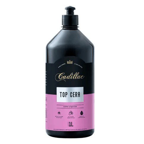 Top Cera Cera Líquida Cadillac 1L — produto para estética automotiva